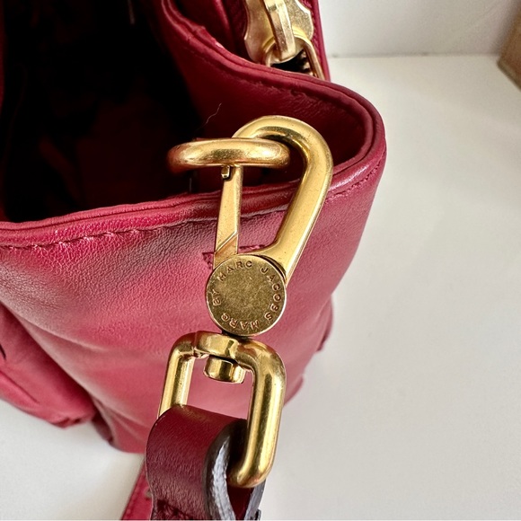 Marc by Marc Jacobs Top Handle Red Leather Satchel - Picture 7 of 9
